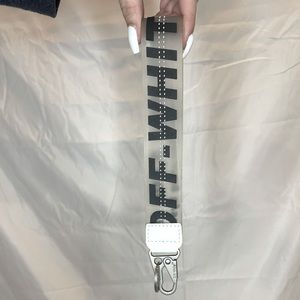 OFF-WHITE Clear / Black Keychain